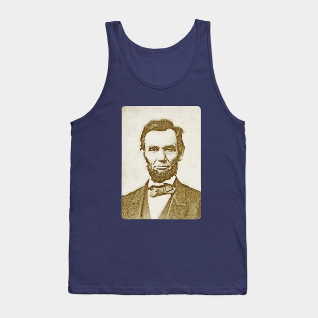 Honest Abe Lincoln Presidential Watercolor Painting Tank Top by terrybain